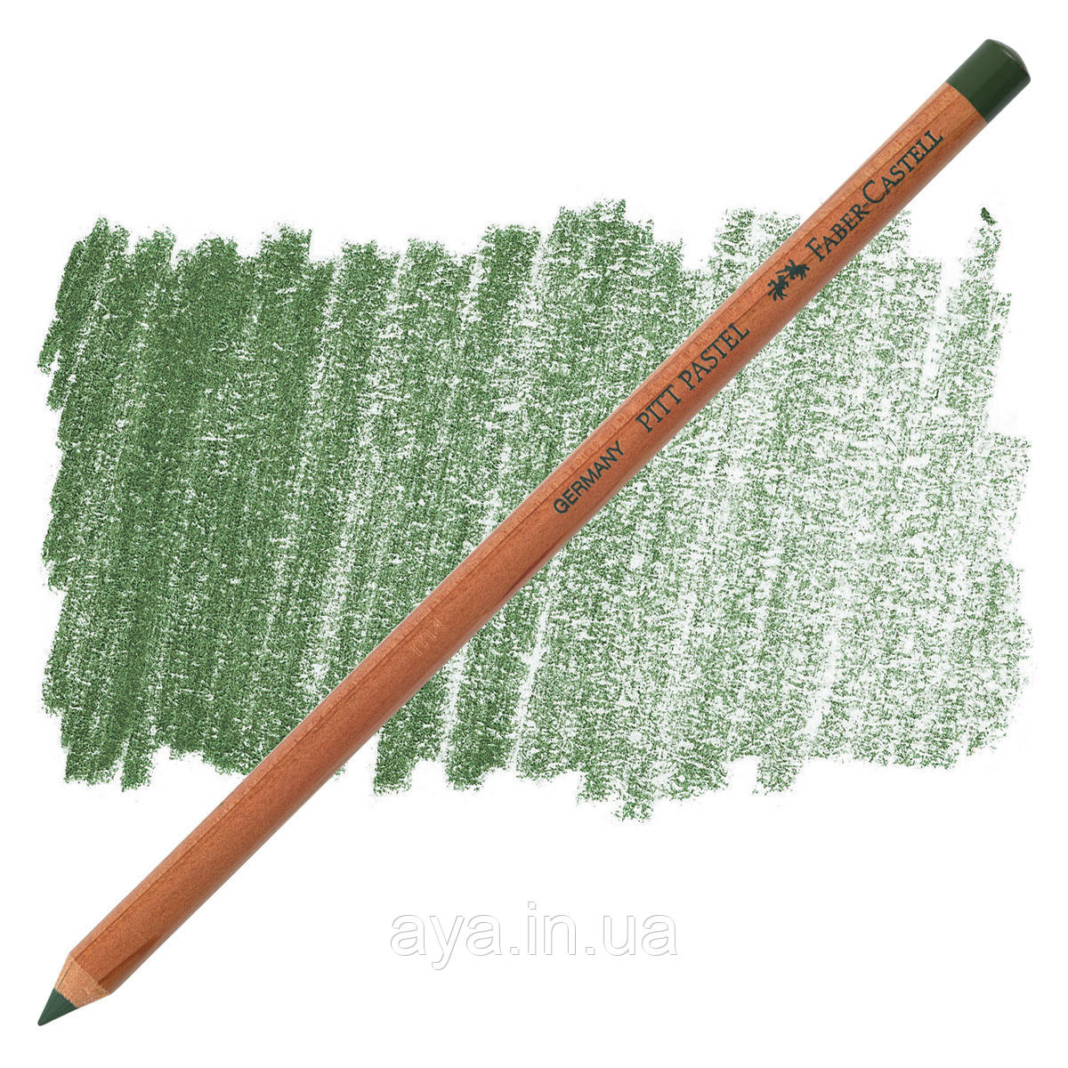 Пастельний олівець Faber-Castell Pitt Pastel, темно-зелений хром ( pastel сһгоміим green opaque) № 174