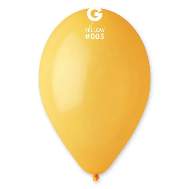 Повітряні кулі пастель жовтий 12" (30 см) Gemar