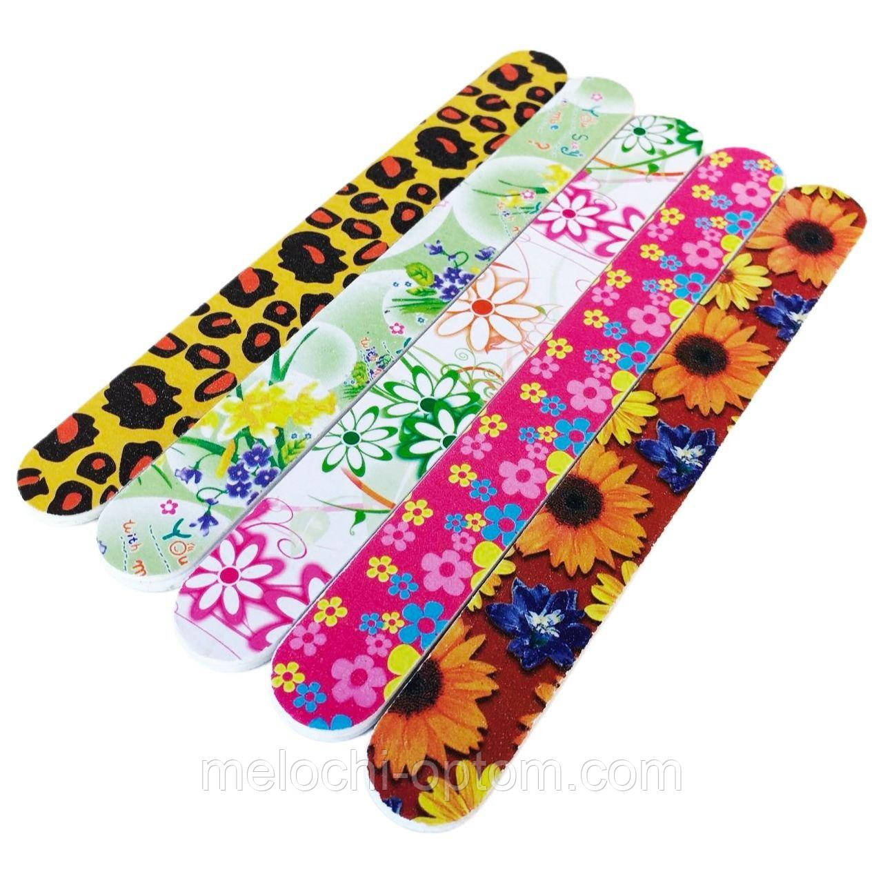 Пилочка для нігтів Beauty Sets манікюрна пилочка півмісяць різні забарвлення 18 см