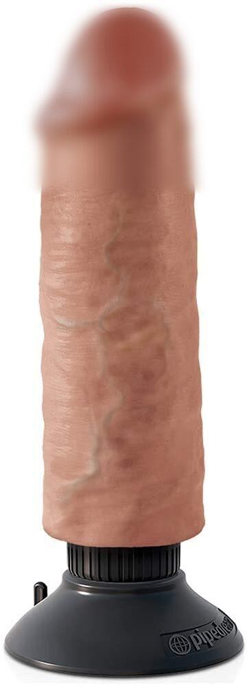 Вібратор King Cock 6" Vibrating Cock від Pipedream, 20х4,5 см.