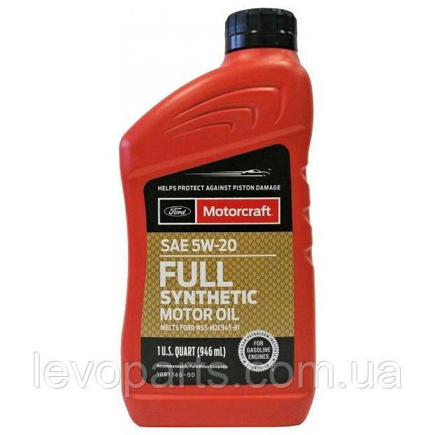Моторна олива Ford Motorcraft Full Synthetic 5W20 0,95 л. (Форд 5в20) XO5W20Q1FS