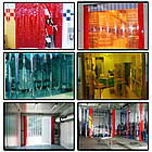 Морозостійка ПВХ стрічка 300х3 мм, стрічка холодостійка для ПВХ штори, стрічка ПВХ в рефрижератор, холодостійка ПВХ 1 м.пог., фото 5