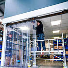 ПВХ стрічка ребриста 200х2 мм, стандартна стрічка для ПВХ штори, прозора стрічка ПВХ для завіси, стрічка ПВХ з ребром жорсткості, фото 8