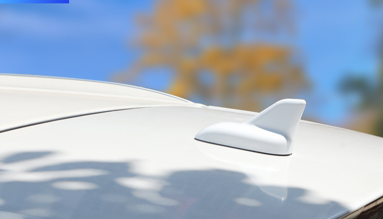 Антена декоративна Акулій плавник на дах авто Білий, фото 1