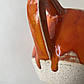 Чашка керамічна ручної роботи помаранчева, фото 7