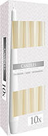 Свічка конічна кремова 24,5 см 10 шт (s30-011)