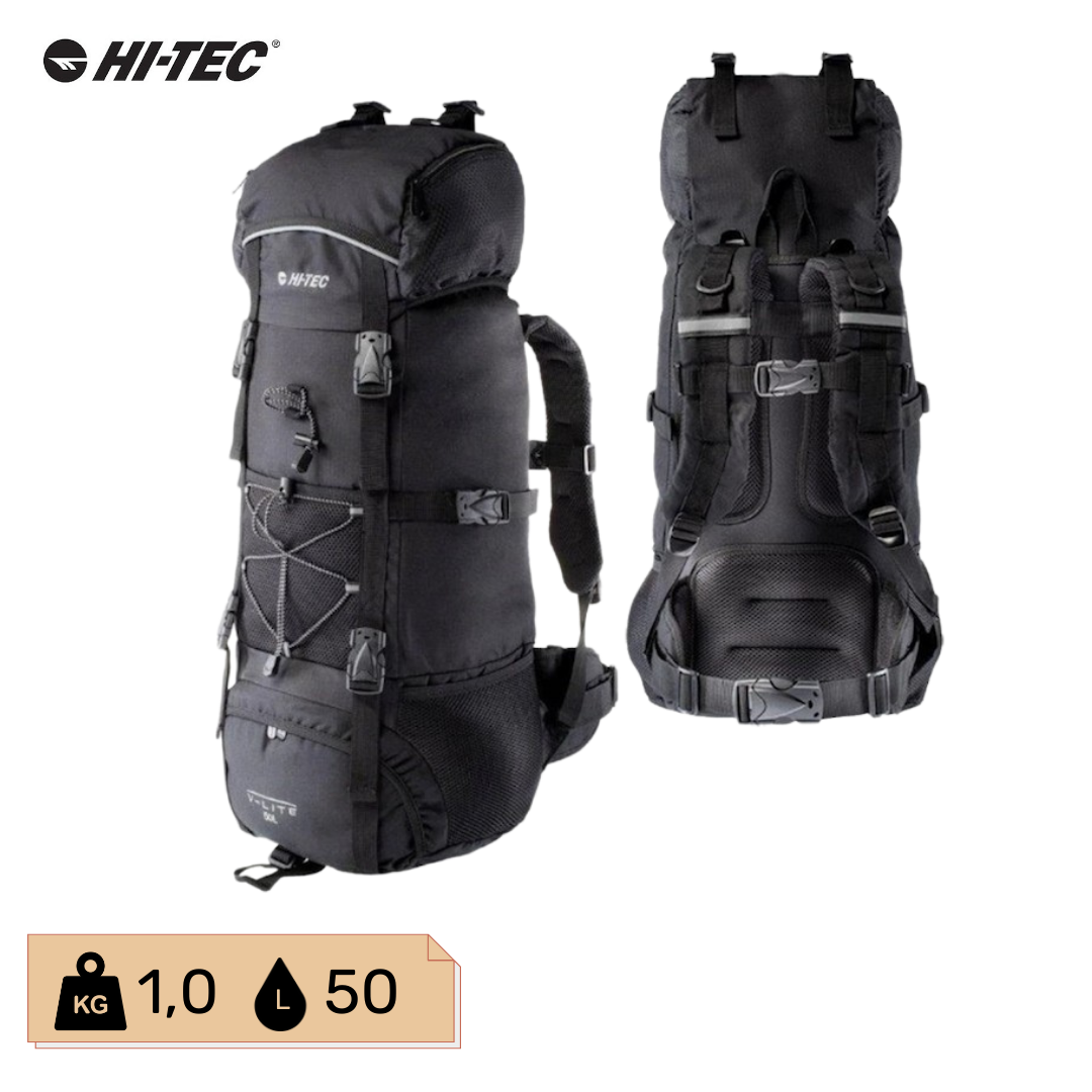 Рюкзак 50л. TOSCA чорний Hi-Tec, FT-020.11-BLK, фото 1