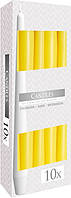 Свічка конічна жовта 24,5 см 10 шт (s30-010)
