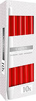 Свічка конічна червона 24,5 см 10 шт (s30-030)