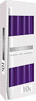 Свічка конічна фіолетова 24,5 см 10 шт (s30-040)
