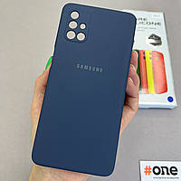 Чехол для Samsung Galaxy M31s с микрофиброй защитой для камеры чехол на телефон самсунг м31с синий S1Q
