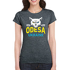 Жіноча футболка з принтом. Odessa is Ukraine. Бавовна 100%. Розміри від S до 2XL