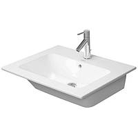 Умывальник врезной DURAVIT Me by Starck 2336630000 на столешницу 630x490мм прямоугольный белый