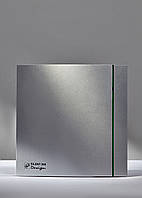 Вытяжной вентилятор для ванной Soler & Palau SILENT 100 CZ SILVER DESIGN 3C серый