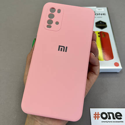 Чохол для Xiaomi Redmi 9T із мікрофіброю захистом для камери чохол на телефон сяомі редмі 9т рожевий S1Q, фото 1