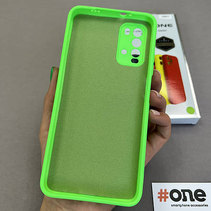 Чохол для Xiaomi Redmi 9T із мікрофіброю захистом для камери чохол на телефон сяомі редмі 9т салатовий S1Q, фото 3