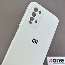 Чохол для Xiaomi Redmi 9T із мікрофіброю захистом для камери чохол на телефон сяомі редмі 9т білий S1Q, фото 4