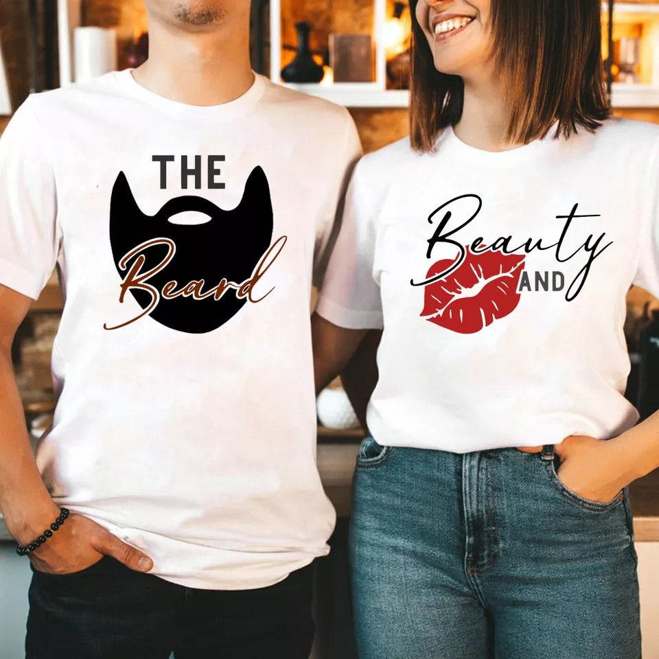 Парні футболки "Beauty and Beard"