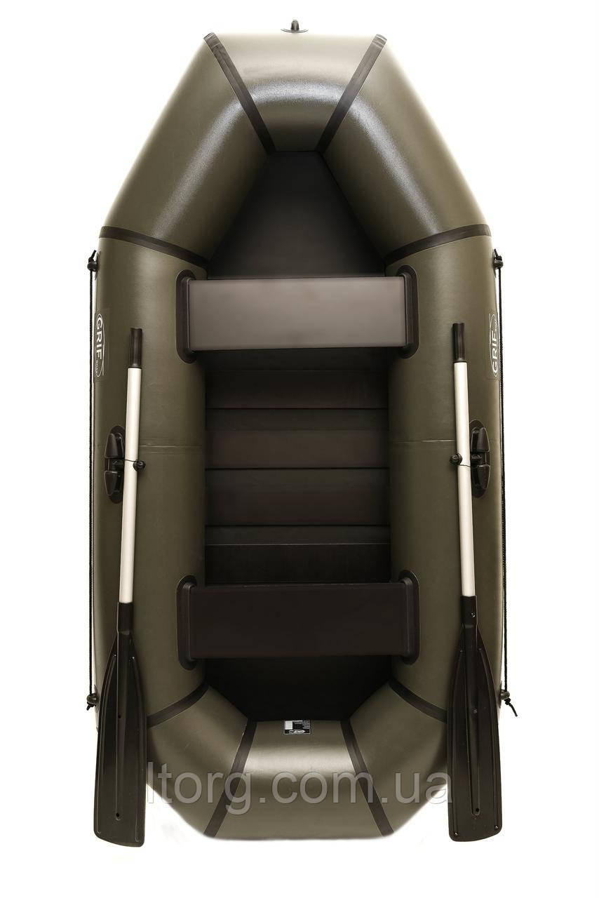 Човен пвх надувний двомісний для риболовлі Grif boat GL-250LS, фото 1