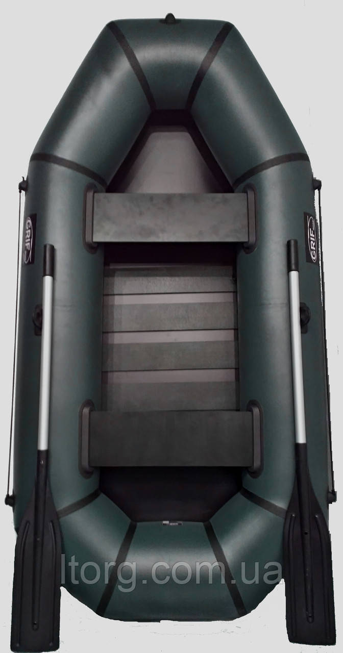 Човен пвх надувний двомісний для риболовлі Grif boat GH-250S, фото 1
