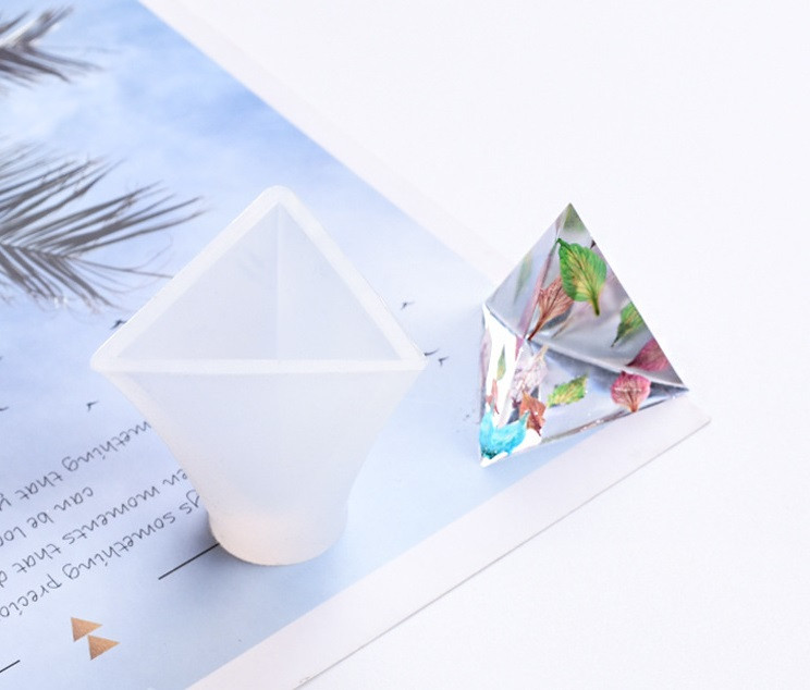 Силіконовий молд, форма, Трикутна піраміда 3 см, фото 1