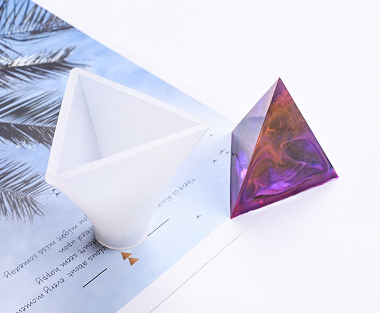 Силіконовий молд, форма, Трикутна піраміда 4 см, фото 1