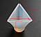 Силіконовий молд, форма, Трикутна піраміда 4 см, фото 2
