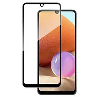 Защитное стекло на Samsung A32 (Чёрное)