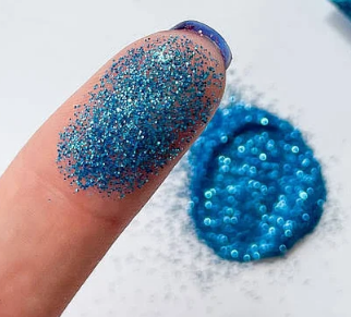 Декор для манікюру Гліттер SET NAIVY Professional Блакитний С11, фото 1