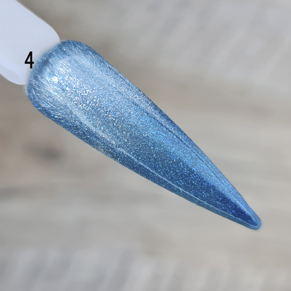 Гель лак для нігтів кришталеве котяче око Sweet Nails бірюзовий №4 8 мл