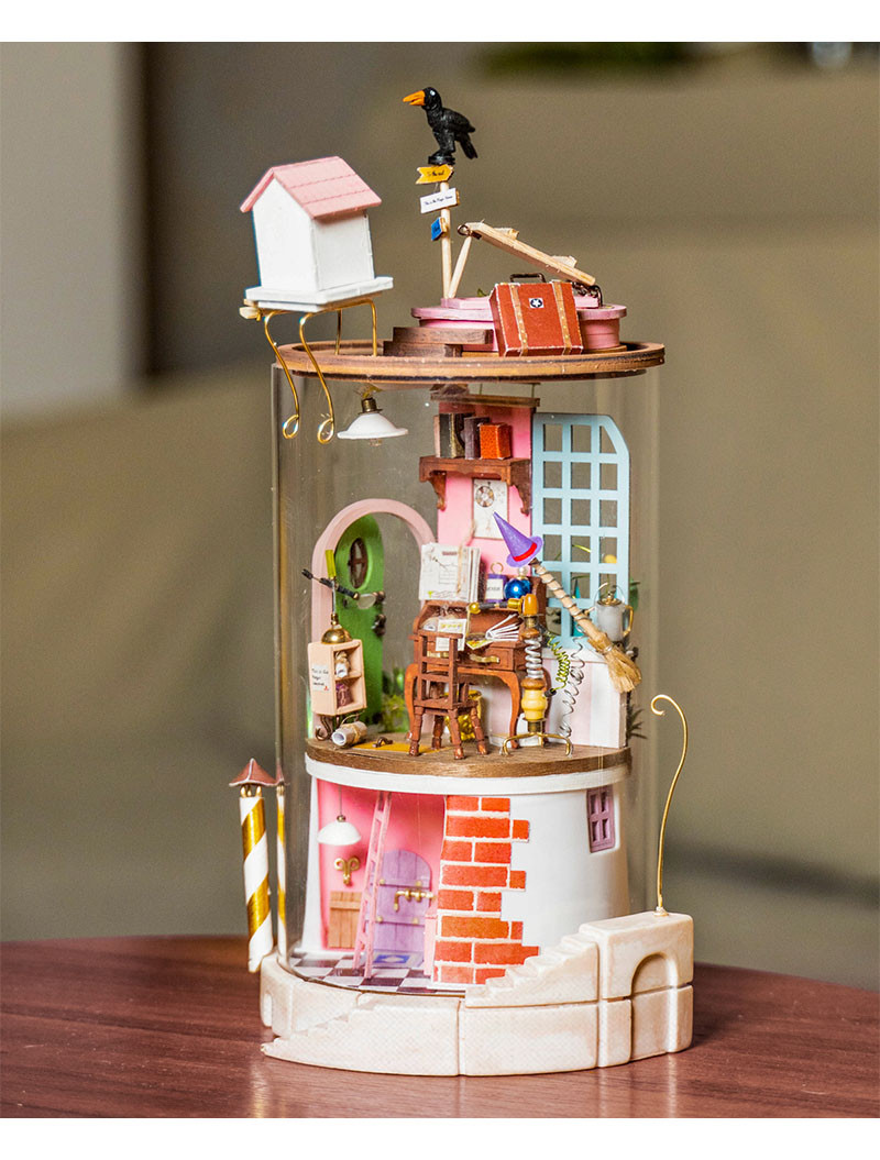 Конструктор ляльковий будиночок Robotime DS003, під склом «В'єднаний сусід», фото 1