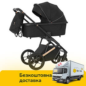 Коляска дитяча універсальна коляска 3в1 CARRELLO Sigma CRL-6510 Raven Black Чорний