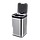 Сенсорне відро для сміття JAH 7 л квадратний срібний металік з внутрішнім відром, фото 2