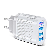 GAN зарядка BK-375 мощная 48W USB Charger 3A fast charger 3.0 iPhone12 pro max Samsung для планшета телефона