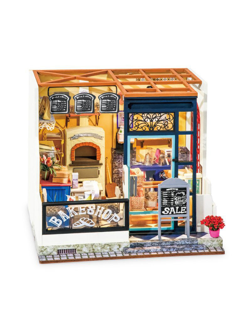 Конструктор ляльковий будиночок Robotime DG143, Мініатюрний будиночок «Магазин випічки Ненсі», фото 1