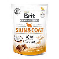 Лакомство для собак Brit Functional Snack Skin & Coat для кожи и шерсти, 150г