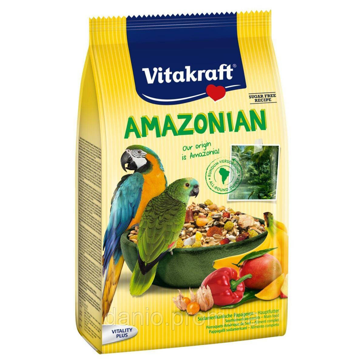 Корм для великих амазонських папуг Vitakraft  Amazonian 750 г