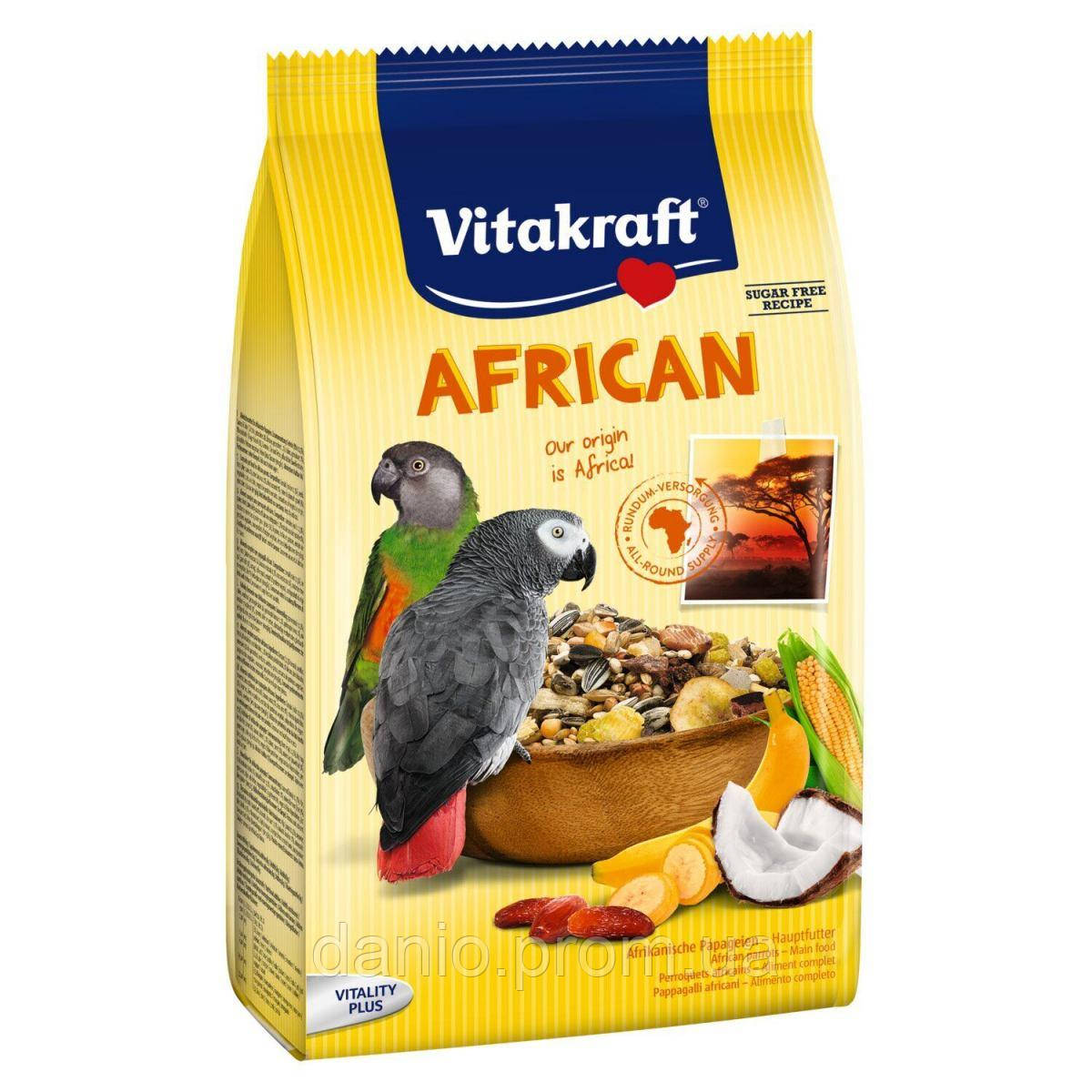 Корм для великих африканських папуг Vitakraft African 750 г