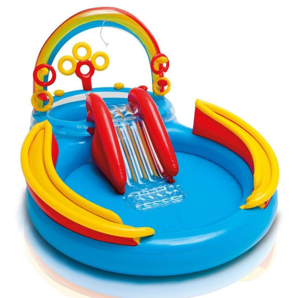 Купить Детский надувной игровой центр бассейн INTEX 57453 «Радуга ...