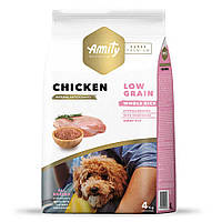 Низкозерновой корм для собак всех пород с курицей и рисом AMITY Super Premium Chicken 4 кг