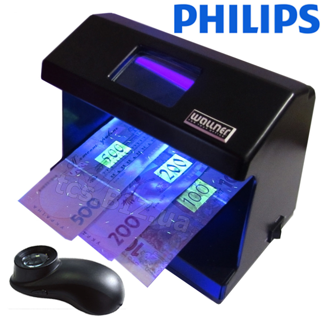 Детектор валют Wallner DL-1011 + лупа PRO-10 LED