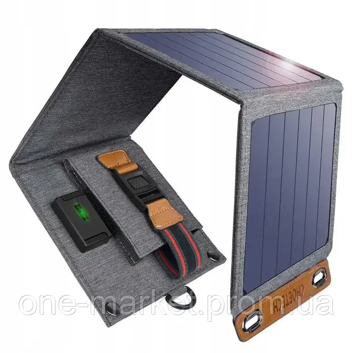Солнечная панель зарядное телефона Choetech 14 Вт Солнечная зарядка - фото 3 - id-p1630217967
