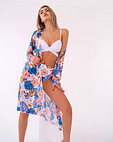Модний комплект на пляж. Класний жіночий купальник і туніка., фото 2