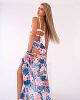 Модний комплект на пляж. Класний жіночий купальник і туніка., фото 3