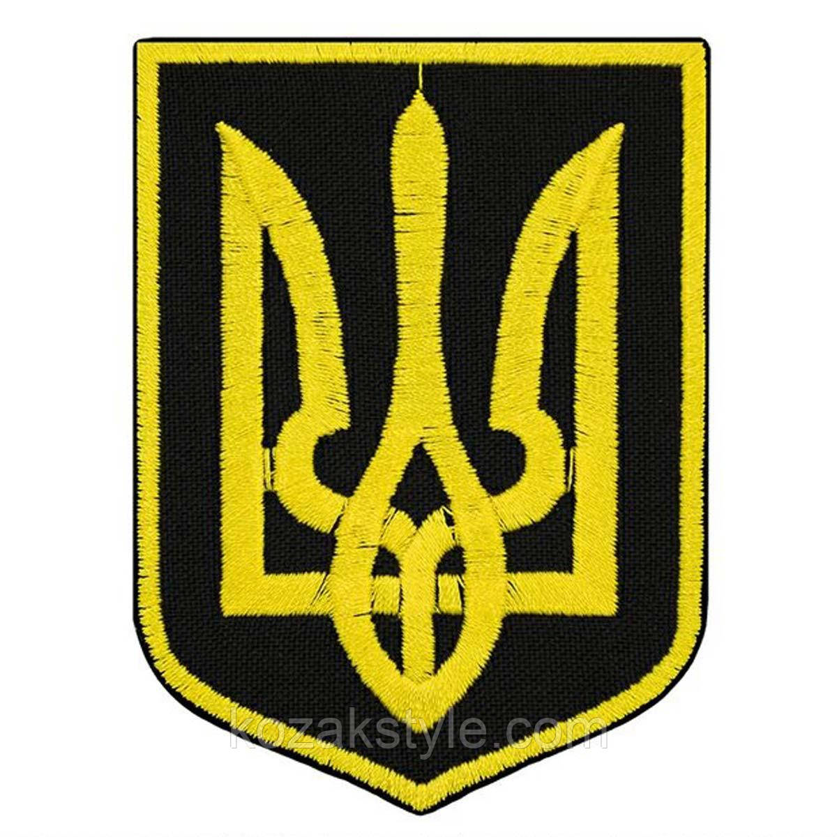 Нашивка Тризуб жовтий 6 * 9 см