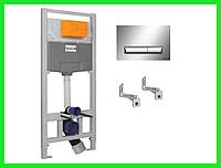 IMPRESE i8120 Инсталляция с хромированной кнопкой и креплением 3в1