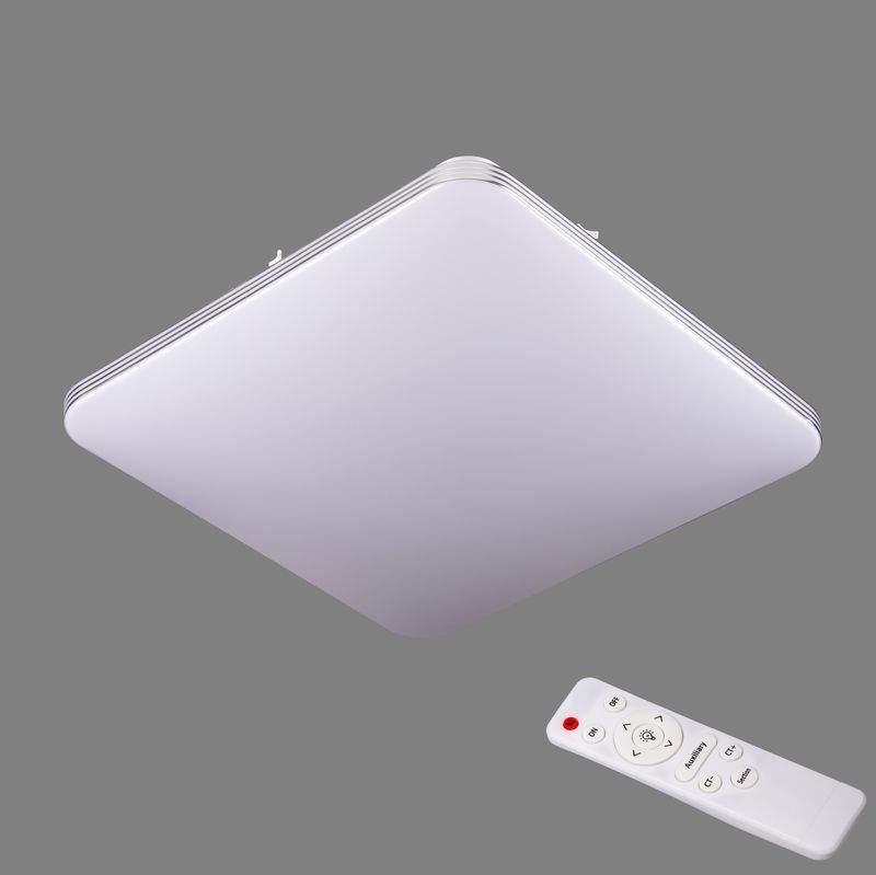 Квадратна біла світлодіодна люстра з пультом керування 66W* DIMMER 3000-6000K