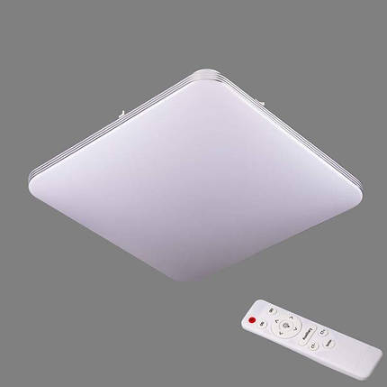 Квадратна біла світлодіодна люстра з пультом керування 66W* DIMMER 3000-6000K, фото 1