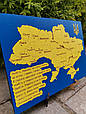 Панно карта України з віршем "Любіть Україну" + герб, на підставці або кріплення на стіну, фото 5