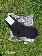 Бавовняні шкарпетки Житомир Квадрати чорні 25 розмір